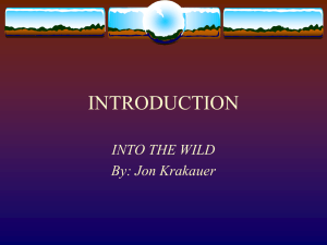 INTO THE WILD By