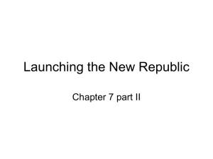 Launching the New Republic
