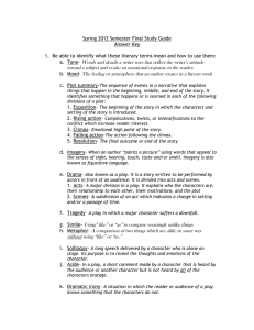Spring 2012 Semester Final Study Guide Answer Key Be able to