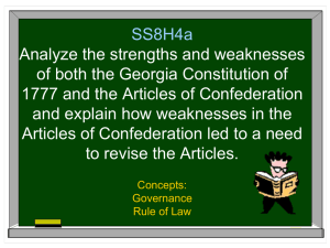 Articles of Confederation, U.S. Constitution