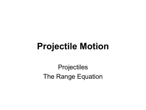 Lesson 5 - Projectile Motion