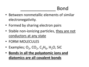 Covalent Bonding