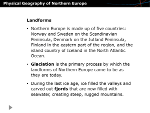 Physical Geography of Northern Europe Landforms