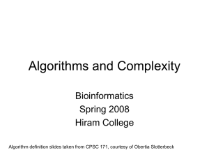 Algorithms as Possible Solutions