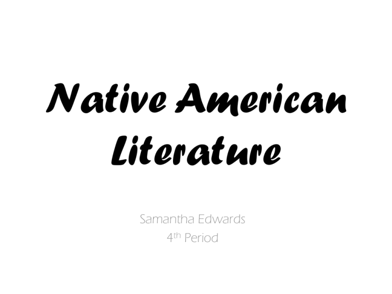 Why Is Native American Literature Important