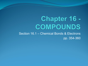 Chemical Bonds and Electrons PPT