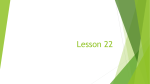 Lesson 22 PowerPoint