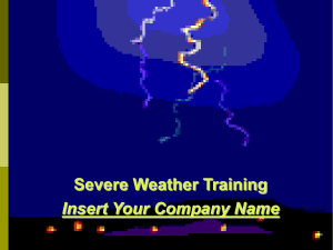 Severe Weather Training