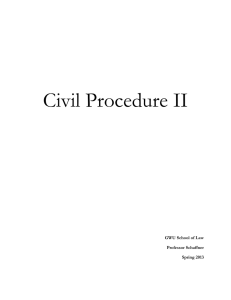 Civil Procedure II 13