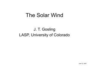 The Solar Wind - Laboratory for Atmospheric and Space Physics