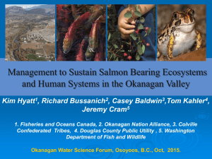 Management to Sustain Salmon Bearing Ecosystems and Human