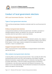 2015 Local Government Elections * Fact Sheet 7