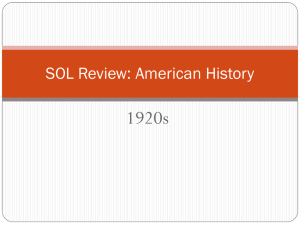 SOL Review: American History