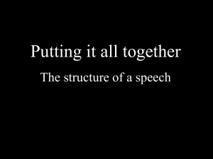 Speech structure