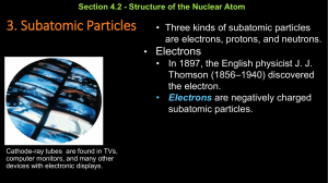 Subatomic Particles (cont.)