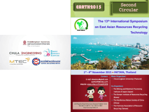 The 13 th International Symposium on East Asian Resources