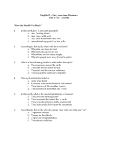 English II -- Early American Literature Unit 1 Test – Marotta “How the
