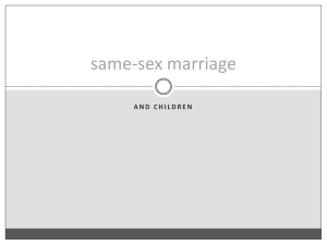 same-sex marriage and children