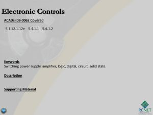 Electronic Controls