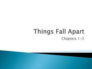 Things Fall Apart Notes 1-3