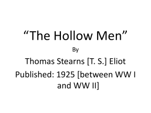 “The Hollow Men”