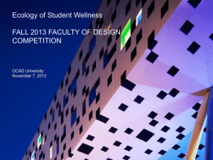 Ecology of Student Wellness FALL 2013