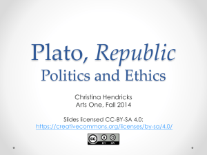 Plato, Republic Politics and Ethics