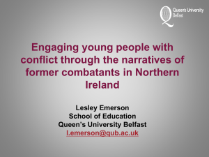Engaging young people with conflict through the