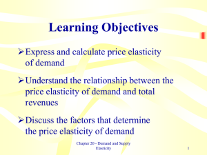 Price Elasticity