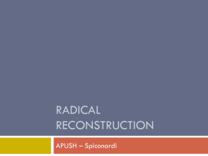 Radical Reconstruction - White Plains Public Schools