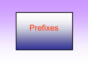Prefixes Un - And Dis