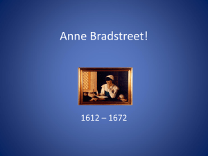 Anne Bradstreet!