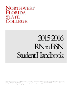 NWF State College RN to BSN Course Requirements