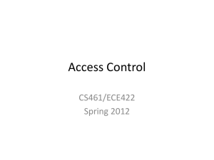 Access Control - Course Website Directory
