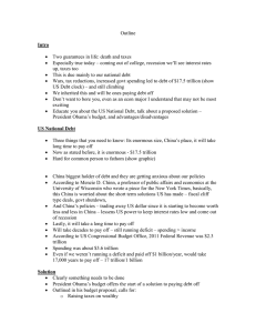 CAS 100 Problem-Policy Speech Outline