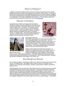 Reading - What is Religion