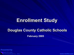 Survey Presentation - Douglas County Catholic Schools