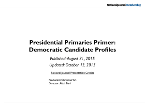 Presidential Primaries Primer: Democratic