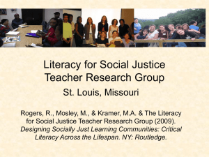 Teacher Inquiry, Social Justice and Professional Development