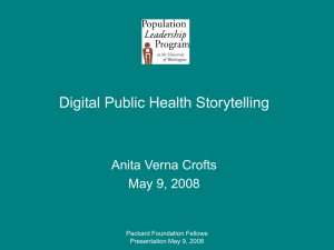 Digital Public Health Storytelling