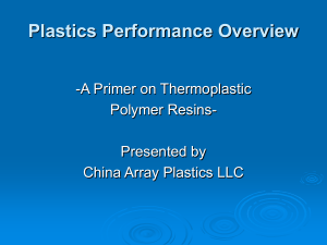 High Performance Polymers: Power Point