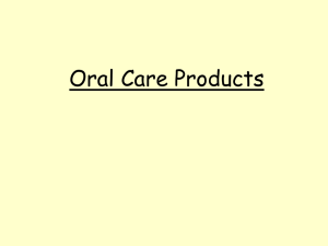 Oral Care Products 2013