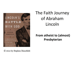 The Faith Journey of Abraham Lincoln