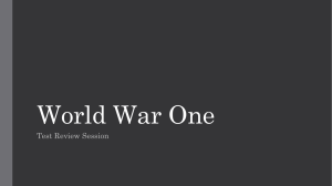 World War One Review