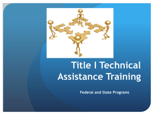 Title I Compliance Training - the School District of Palm Beach County