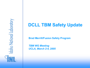 TBM Safety Update