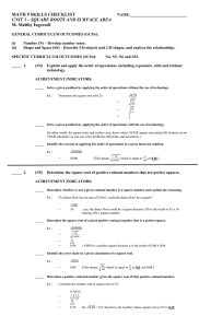 math_9_skills_checklist_unit_3_square_roots_and_surface_area