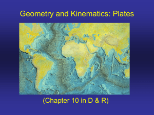 Geometry and Kinematics: Plate Tectonics