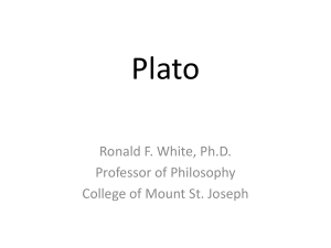 Plato - Mount St. Joseph University