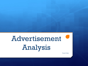 Advertisement Analysis - Lincoln County Schools